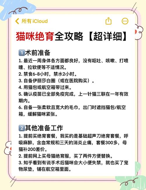 猫咪做节育手术有哪些注意事项，猫咪绝育很重要，选对时间做好护理很关键！