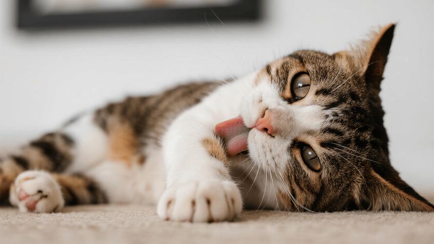 猫咪老舔我是为什么，猫咪舔人是亲昵，给它玩具转移注意力