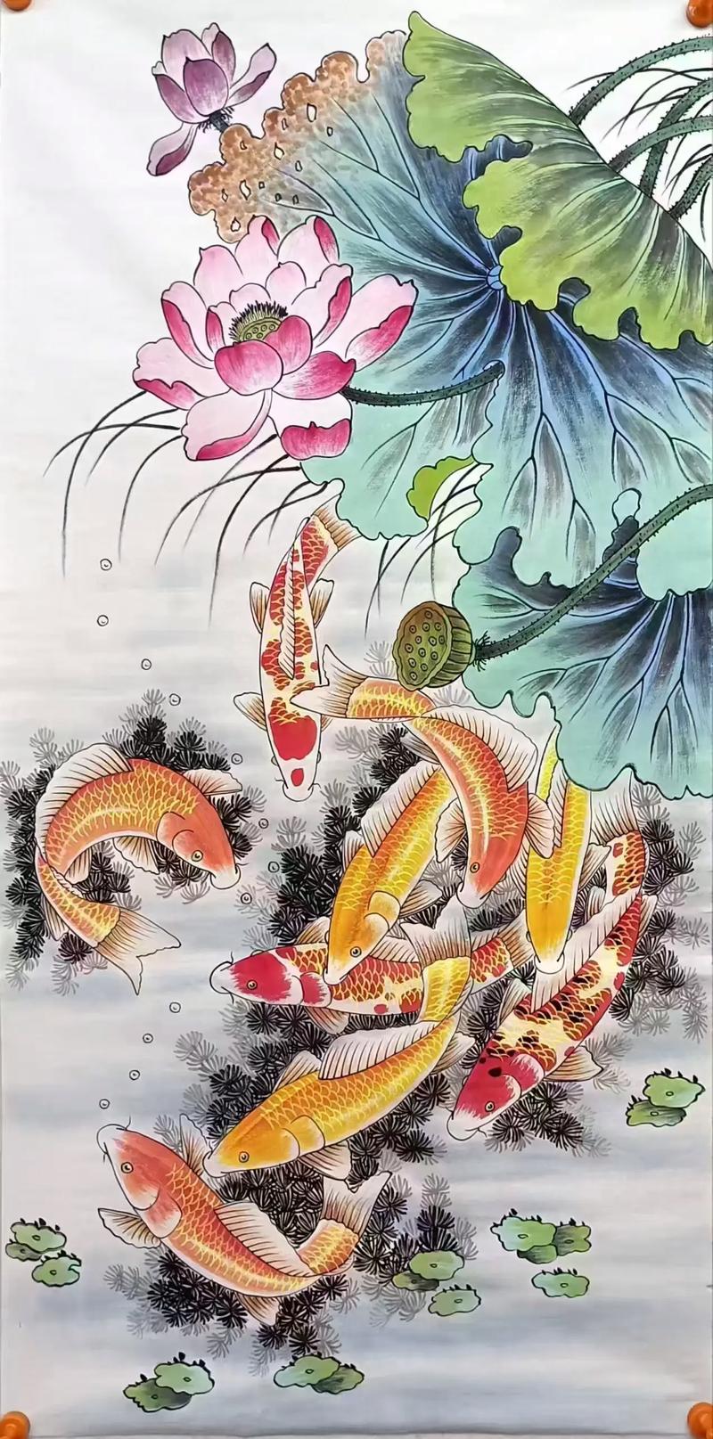 九鱼图最忌讳三个地方，客厅餐厅办公室佳，卧室厨房卫生间忌