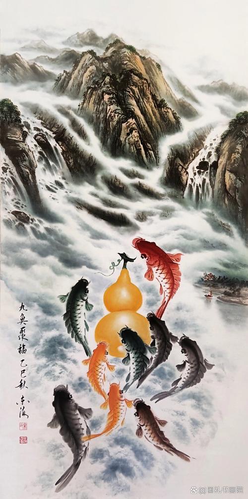 九鱼图最忌讳三个地方，客厅餐厅办公室佳，卧室厨房卫生间忌