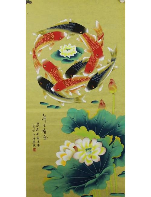 客厅挂九鱼图好不好,吉祥富贵,客厅雅致挂画首选 客厅挂九鱼图好不好,吉祥富贵,客厅雅致挂画首选